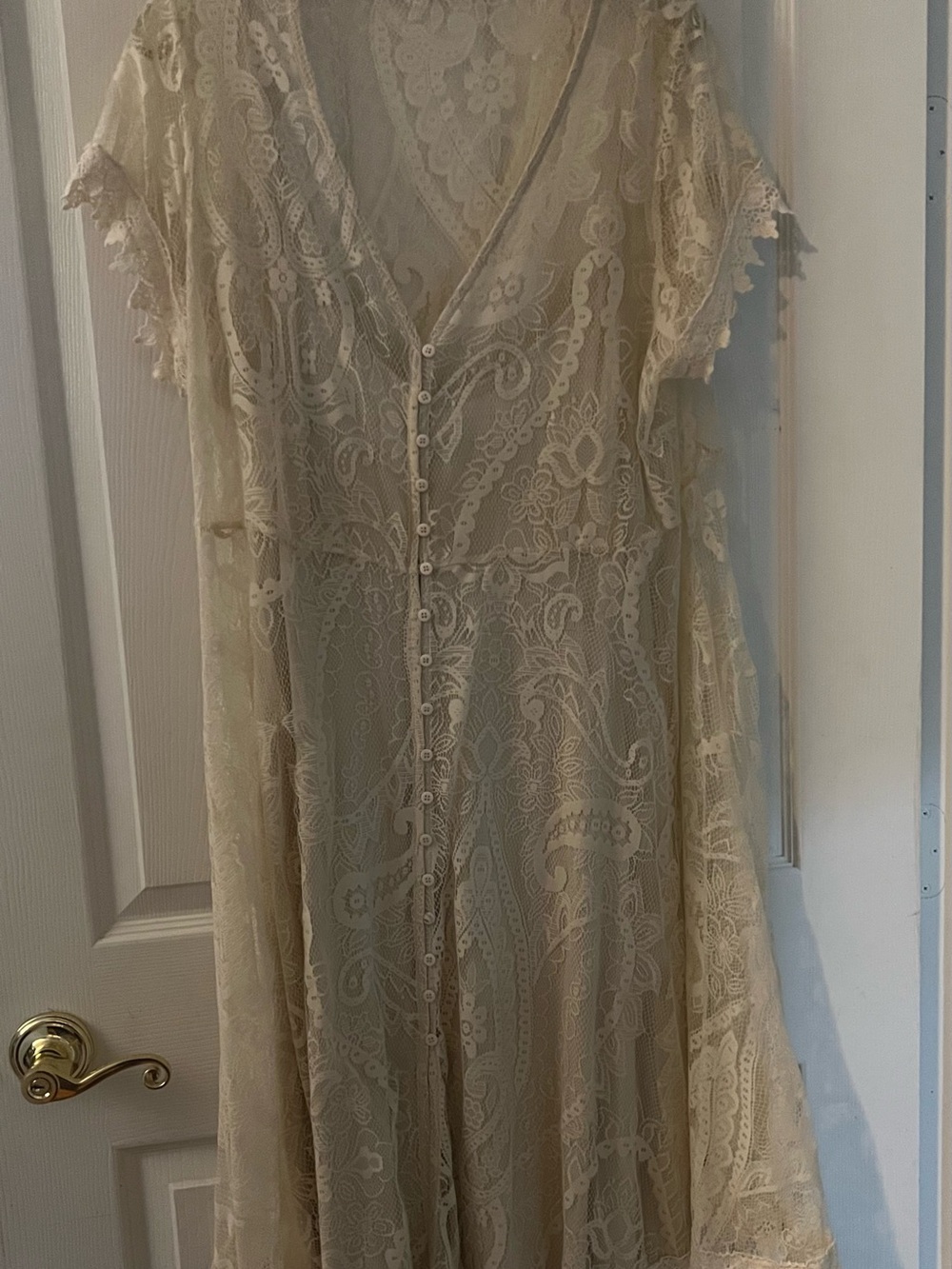 Torrid Cream Lace MIDI Dress – Size 2 – Romantic & Boho